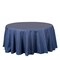 120" Dark Blue Faux Denim Polyester Round Tablecloth Wedding Decorations